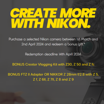 Nikon promo banner
