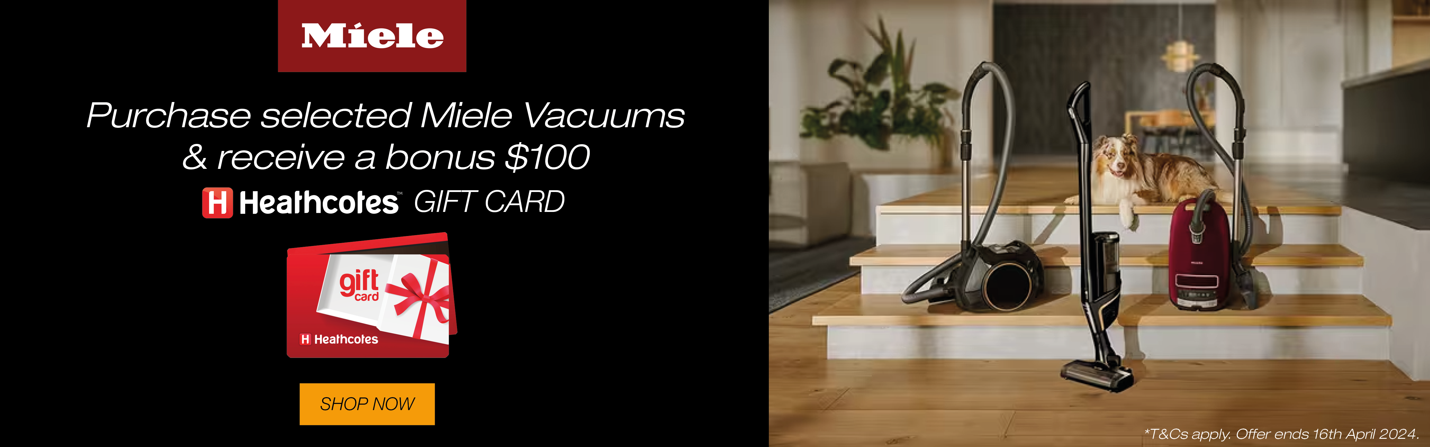 Miele vacuum giftcard promo   artwork