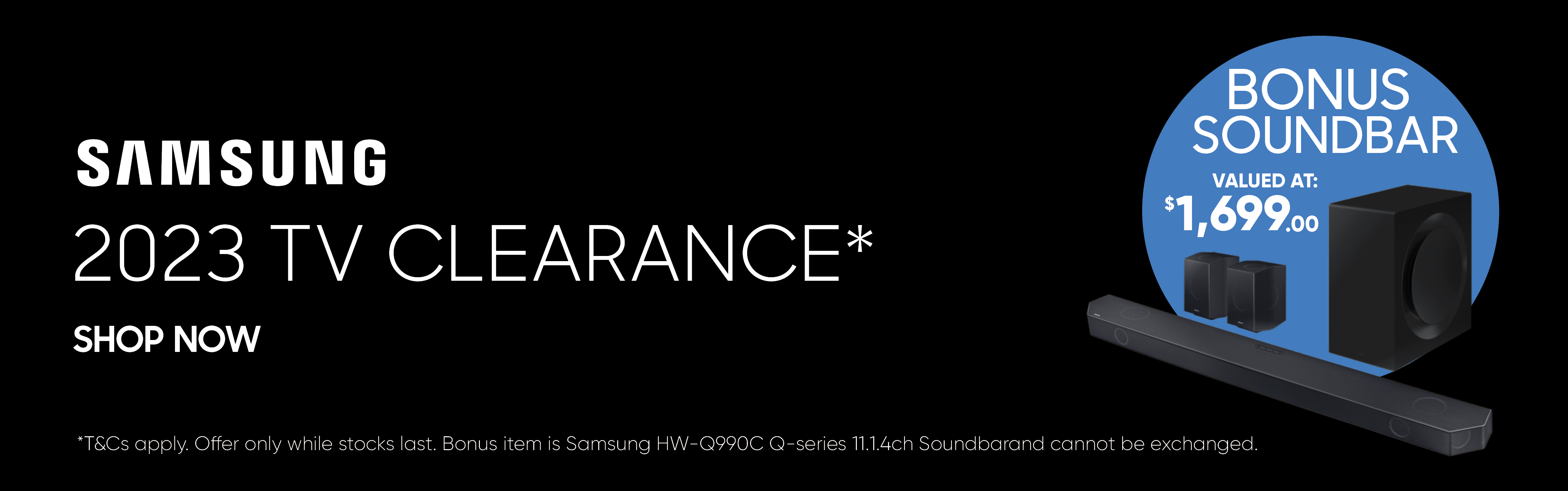 Samsung bonus soundbar clearance promo
