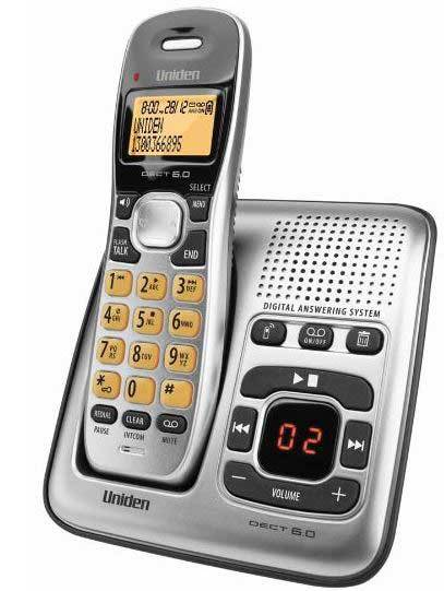 Uniden dect1735 digital dect cordless phone with answer machine dect1735