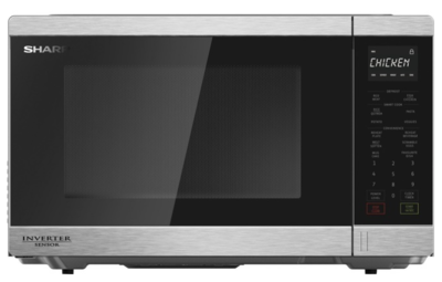 Sharp 1200w 34l inverter microwave stainless steel r398est