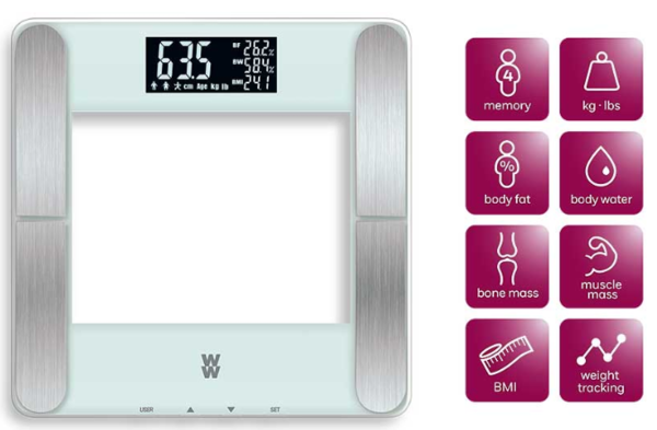 Weight watchers body analysis smart scale 2