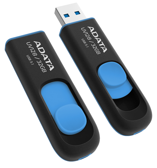 Adata uv128 dashdrive retractable flash drive 32gb