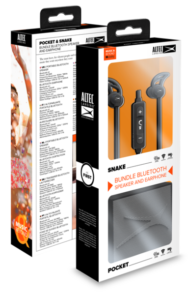 Altec lansing bluetooth earphone   speaker pack al bdm614