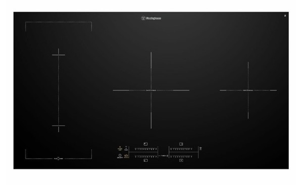 Westinghouse 90cm 4 zone induction cooktop with boilprotect %287%29