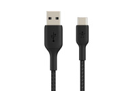 Belkin Boost Charge Usb-A To Usb-Ct Braided Cable, 0.15M Black