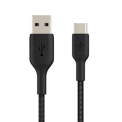 Belkin Boost Charge Usb-A To Usb-Ct Braided Cable, 2M Black