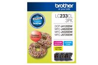 Brother Ink 3 Pack LC233CL3PK Cartridges