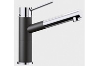Blanco Single Lever Mixer Tap With Pull Out Arm - Black