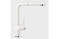 Blanco Single Lever Mixer Tap With Pull Out Spray Arm - White
