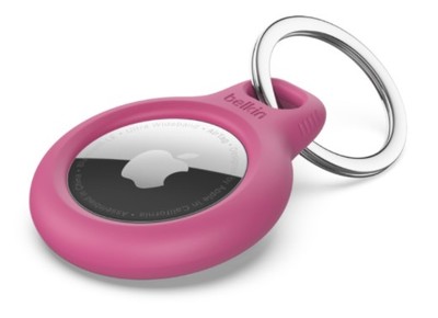 F8w973btpnk   belkin secure holder with key ring for airtag pink %281%29