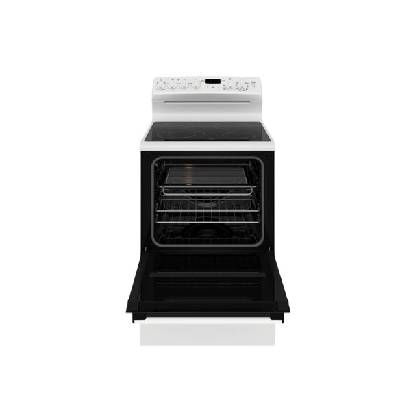 Wle645wc   westinghouse 60cm electric freestanding cooker white with 4 zone ceramic cooktop %282%29