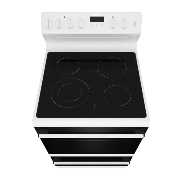 Wle645wc   westinghouse 60cm electric freestanding cooker white with 4 zone ceramic cooktop %283%29