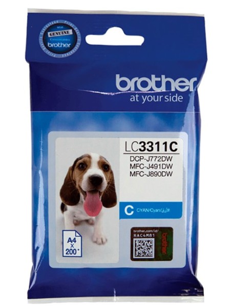 Lc3311c   brother cyan ink cartridge %e2%80%93 single pack