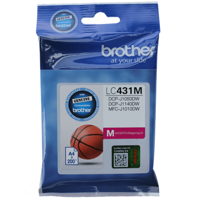 Brother LC431M Magenta Ink Cartridge - Single Pack