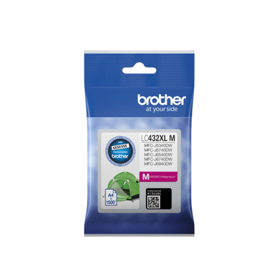 Lc432xlm   brother genuine lc432xlm single pack high yield magenta ink cartridge