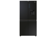 Haier Quad Door Fridge/Freezer 508L With Plumbed Ice & Water Dispenser Black