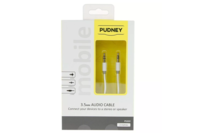 Pudney 3.5mm Stereo Plug To 3.5mm Stereo Plug 2 Metre White