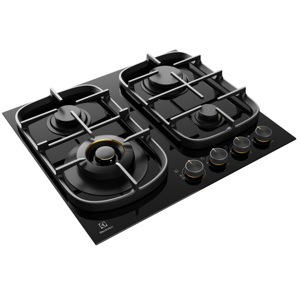 Ehg645be   electrolux 60cm 4 burner black ceramic glass gas cooktop %282%29