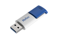 Netac U182 USB3 Flash Drive 64GB UFD Retractable Blue/White