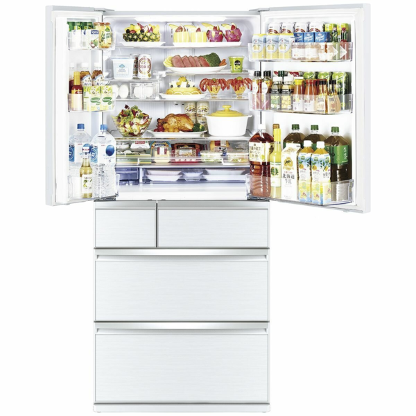 Mr wx700c w a   misubishi 700l four drawer wx700 refrigerator silver %283%29