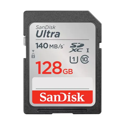 Sdsdunb 128g gn6in   sandisk ultra sdxc 128gb 140mbs uhs i c10 memory card