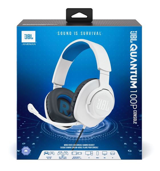 Jbl quantum 100p wired over ear gaming console headset with detachable mic %28playstation version%29 3