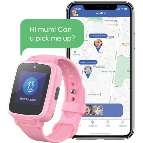 Pxb 4gpk   pixbee kids 4g video smart watch with gps tracking pink %284%29