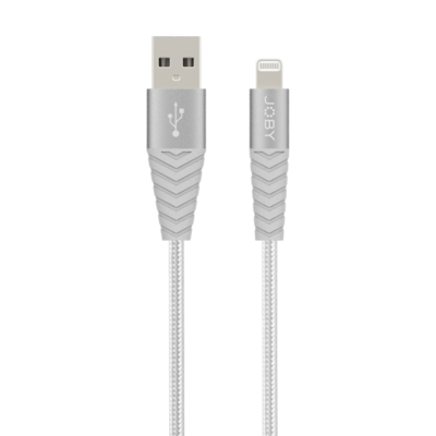 Jb01814   joby charge and sync lightning cable 1.2m silver %282%29