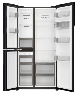 Hrf575xhc   haier three door side by side refrigerator freezer  90.5cm  575l  water %282%29