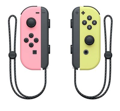 Nintendo switch joy con controller set %28pastel pink   pastel yellow%29 2