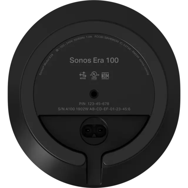 E10g1au1blk   sonos era 100 smart speaker black %287%29