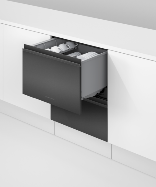 Dd60d4nb9   fisher   paykel series 9 built under sanitising double dishdrawer black stainless steel %284%29