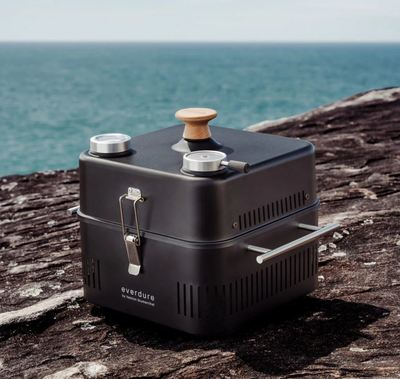 Hbcube360b   everdure cube 360 charcoal portable barbeque bbq with roasting hood by heston blumenthal %28graphite%29 7