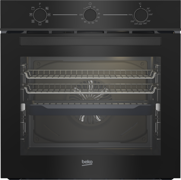 Bbo6850mdx   beko 85l 7 function aeroperfect wall oven dark stainless %281%29