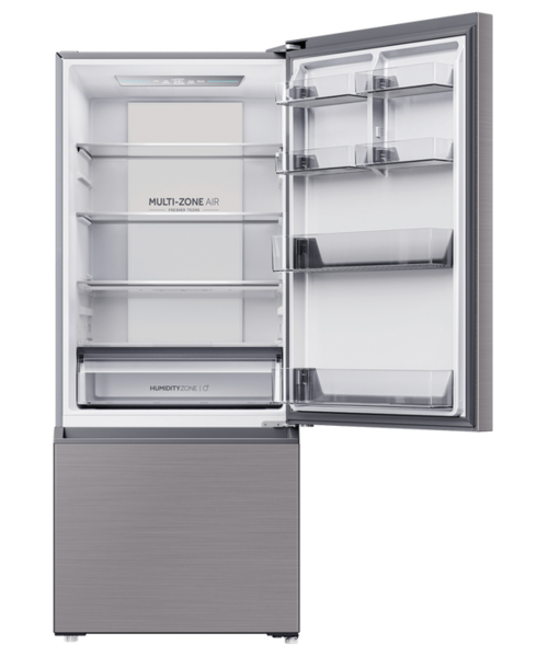 Hrf420bs   haier bottom mount fridge freezer 433l satina %285%29