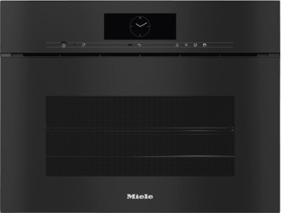 Dgc7845aobsw   miele dgc 7845 hcx pro handleless compact steam combi oven with mains water and drain connection obsidian black %281%29