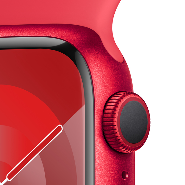 Apple watch series 9 gps 41mm productred aluminium productred sport band pdp image position 3  anz