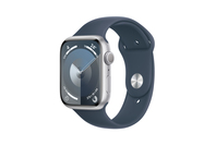 Apple Watch S9 GPS 45mm Silver Aluminium Case - Storm Blue Sport Band - S/M