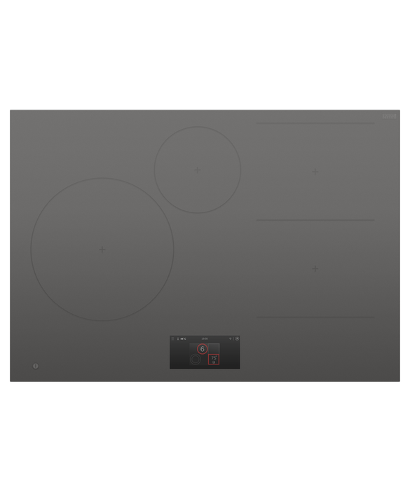 Ci764dttg1   fisher   paykel 76cm 4 zone primary modular induction cooktop grey
