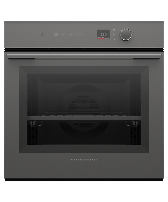 Ob60sm16plg1   fisher   paykel series 7 60cm 16 function self cleaning oven grey glass %281%29