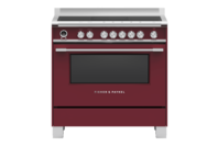 Fisher & Paykel 90cm Freestanding Self-Cleaning Cooker With 5 Zone Induction Cooktop Red