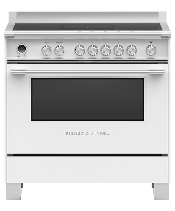 Or90sci6w1   fisher   paykel 90cm freestanding self cleaning cooker with 5 zone induction cooktop white %281%29