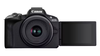 R50kis   canon eos r50 mirrorless camera with rf s 18 45mm f4.5 6.3 is stm lens %287%29