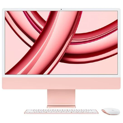 Mqrd3x a   apple 24 imac with retina 4.5k display m3 chip with 8%e2%80%91core cpu and 8%e2%80%91core gpu 256gb ssd pink %281%29