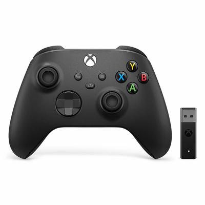 Original xbox wireless controller   wireless adapter for windows 10 11 android ios   carbon black %28xbox series x s  xbox one  pc%29 2
