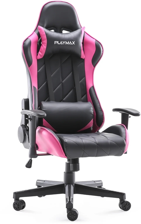 Pegcpb   playmax elite gaming chair pink black %281%29