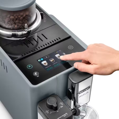 Exam44055g   de'longhi automatic coffee machine rivelia artic white %282%29