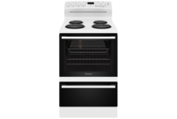 Westinghouse 60cm White Electric Freestanding Cooker with 4 Zone Coil Cooktop