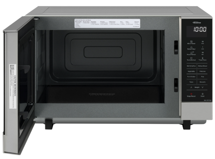 Nn sf57qsqpq panasonic 27l microwave 1000w flatbed stainless steel %283%29